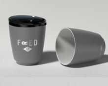 Load image into Gallery viewer, HuskeeSteel Brushed Steel Cup (8oz)