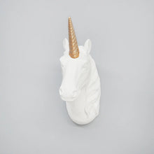 Load image into Gallery viewer, White Moose Unicorn Wall Hanging
