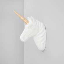 Load image into Gallery viewer, White Moose Unicorn Wall Hanging