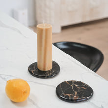 Load image into Gallery viewer, Black Blaze Stone Coaster Set