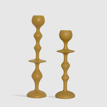 Load image into Gallery viewer, Black Blaze Infinity Candle Holder - Mustard