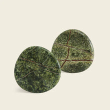 Load image into Gallery viewer, Black Blaze Stone Coaster Set