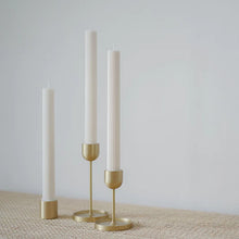 Load image into Gallery viewer, Black Blaze Column Brass Candle Holder