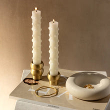 Load image into Gallery viewer, Black Blaze Figure II Brass Candle Holder