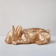 Load image into Gallery viewer, White Moose Sleeping Frenchie - Gold