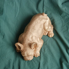 Load image into Gallery viewer, White Moose Sleeping Frenchie - Gold