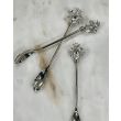 Load image into Gallery viewer, Nickle Plated Crystal Bee Spoon
