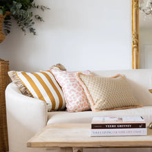 Load image into Gallery viewer, L&amp;B Beige Motif Cushion Cushion
