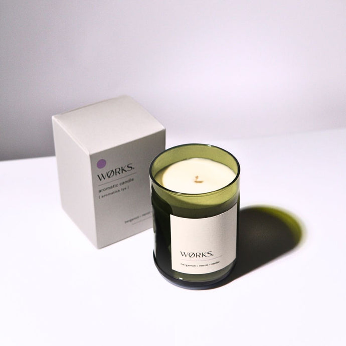 WORKS Aromatic Candle - Bergamot, Neroli, Cedar