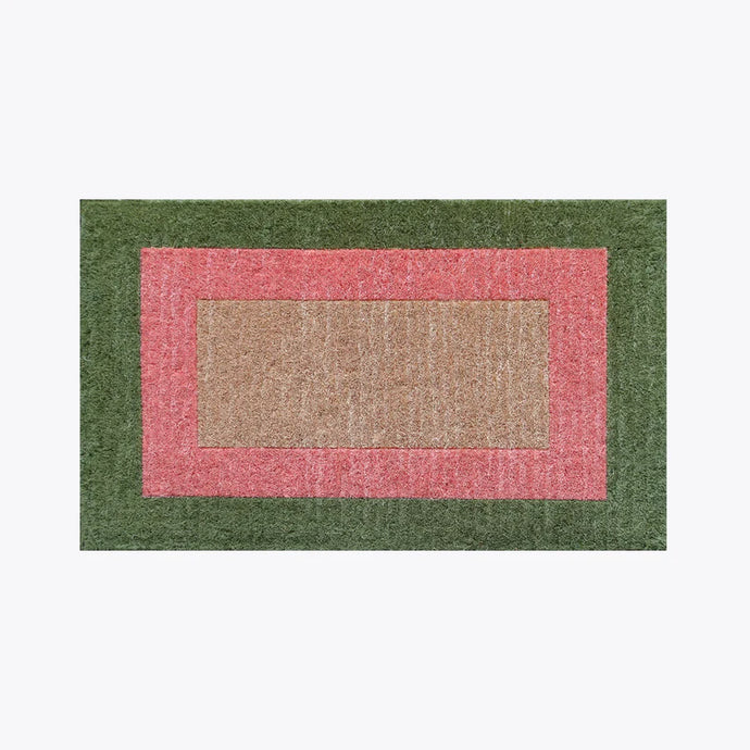 Doormat Designs - Green and Pink Border Pattern