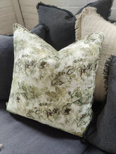 Load image into Gallery viewer, Leaf Print on Rock French Linen Cushion
