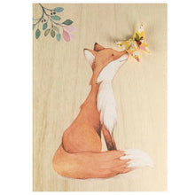 Load image into Gallery viewer, Short Story Greeting Card - Wooden Fox Kiss
