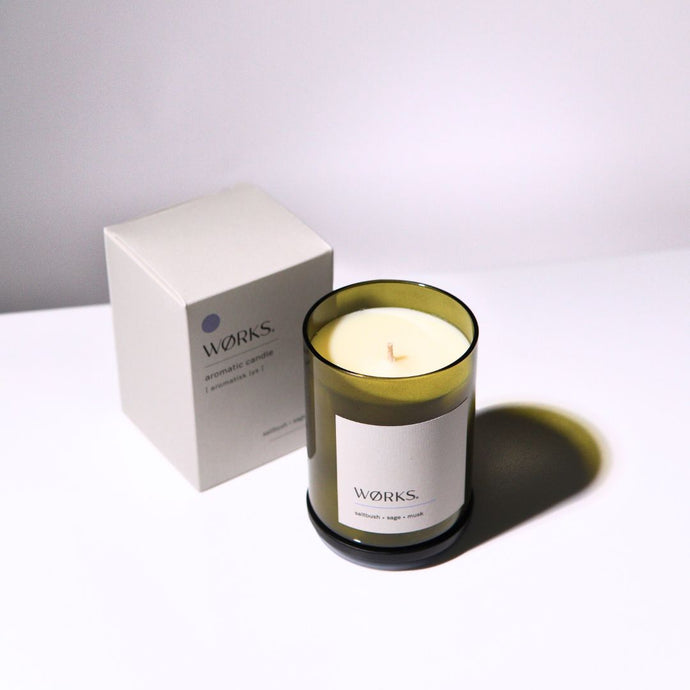 WORKS Aromatic Candle - Saltbush, Sage, Musk