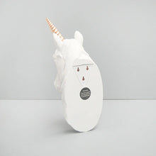 Load image into Gallery viewer, White Moose Unicorn Wall Hanging
