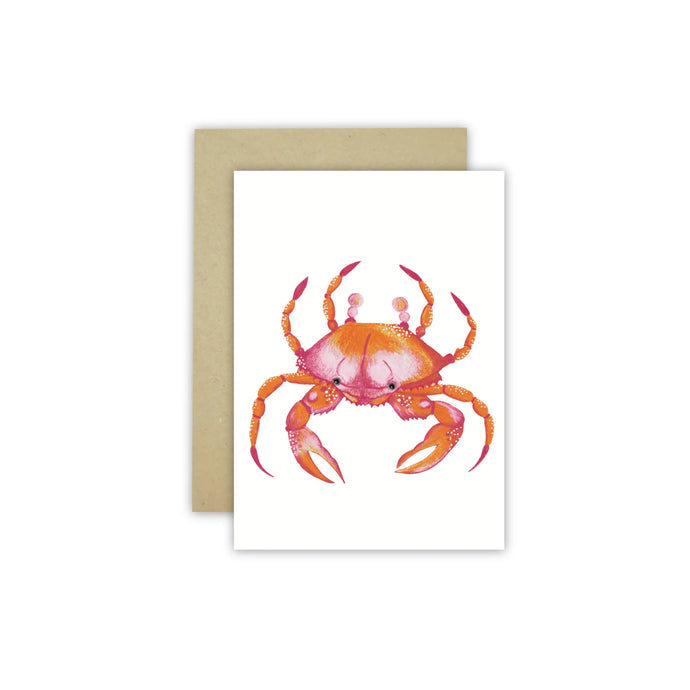 Cathy Hamilton Greeting Card - Crab