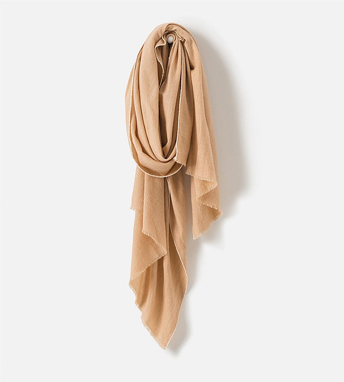 Citta Wool Cashmere Blend Scarf - Oat