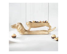 Load image into Gallery viewer, White Moose Dachshund Secret Bowl
