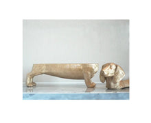 Load image into Gallery viewer, White Moose Dachshund Secret Bowl
