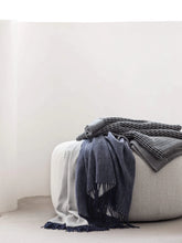 Load image into Gallery viewer, L+M Home Cashmere Mix Throw - Eucalypt  / Gum

