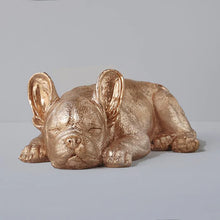 Load image into Gallery viewer, White Moose Sleeping Frenchie - Gold
