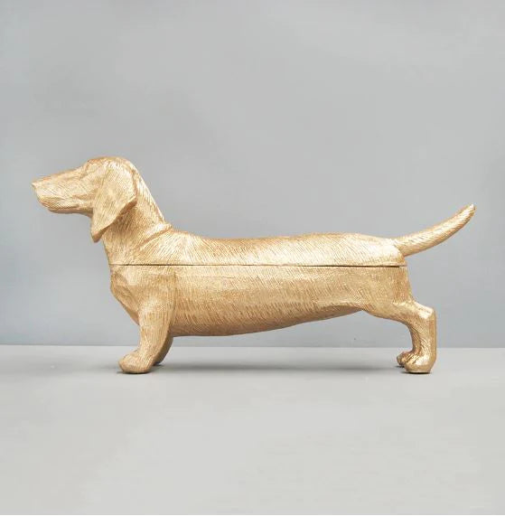 White Moose Dachshund Secret Bowl