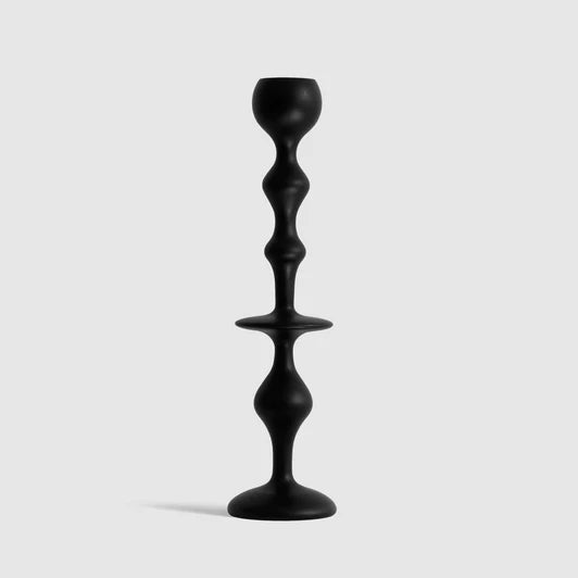 Black Blaze Infinity Candle Holder - Black