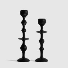 Load image into Gallery viewer, Black Blaze Infinity Candle Holder - Black
